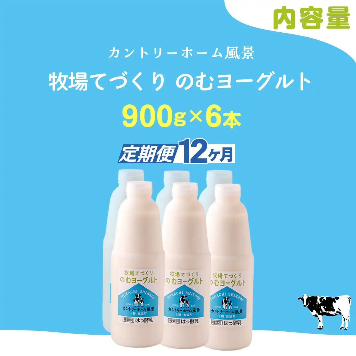 【定期12ヶ月】のむヨーグルト 900g ×6 SKB042