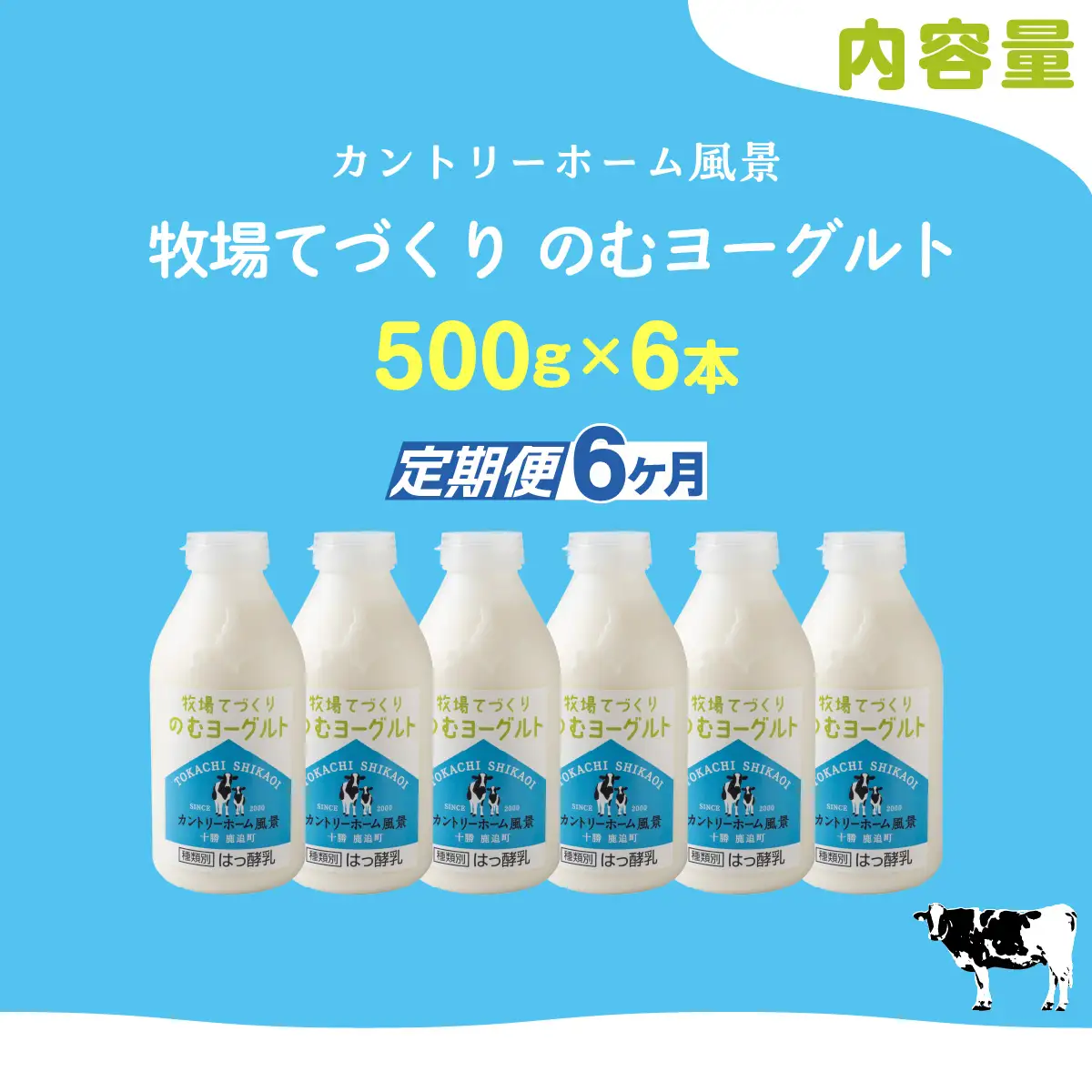 【定期6ヶ月】のむヨーグルト 500g ×6 SKB049