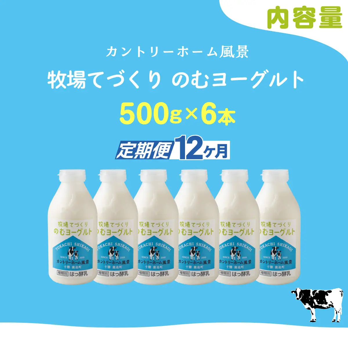 【定期12ヶ月】のむヨーグルト 500g ×6 SKB050
