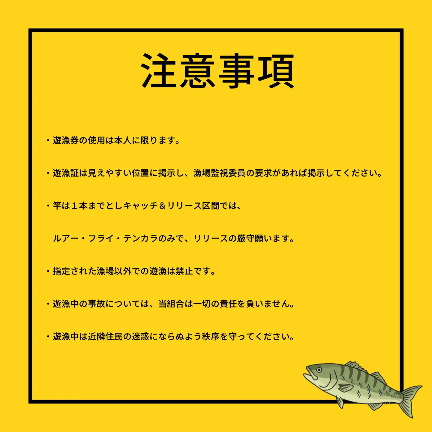 鮎沢川あまご釣り「年券」 高校生　※着日指定不可