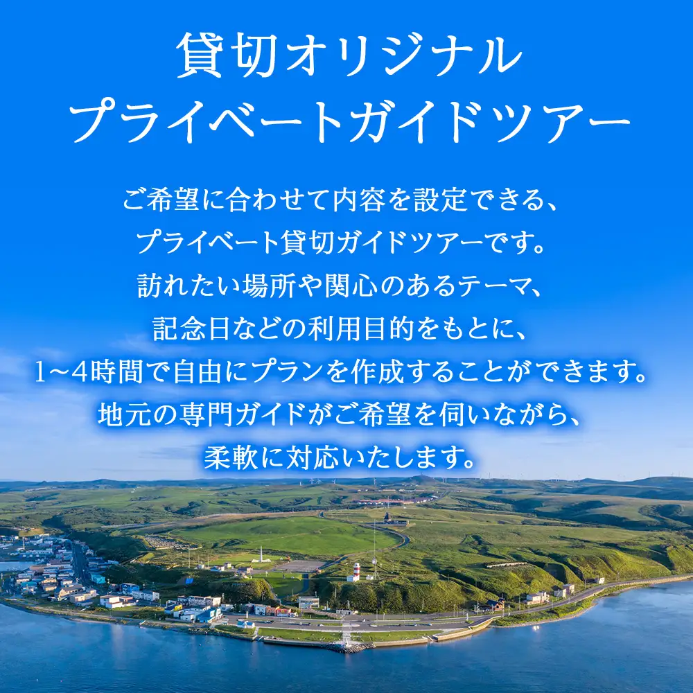 貸切オリジナルプライベートガイドツアー(1～5名まで)