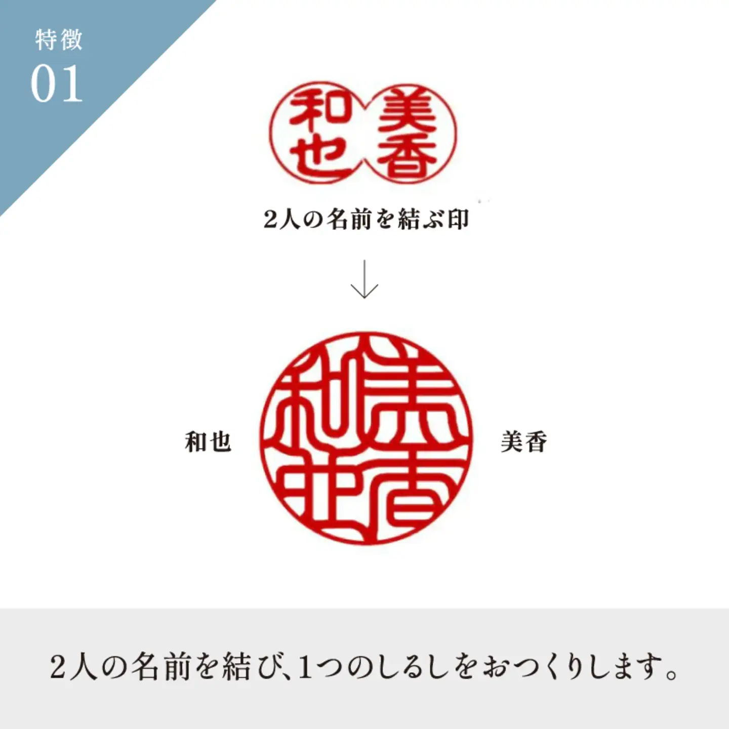 【名入れ！オーダーメイド】しるし結びペンダント（ペア）-minamo