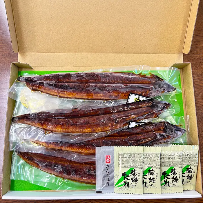 温泉うなぎ 蒲焼 4尾（120gサイズ） 自宅用 エコ 包装【大分水産】 国産 完全無投薬 うなぎ 九州 大分県 うな丼 うな重 冷凍 鰻 受賞 土用の丑の日 スタミナ 夏バテ ＜104-068＞