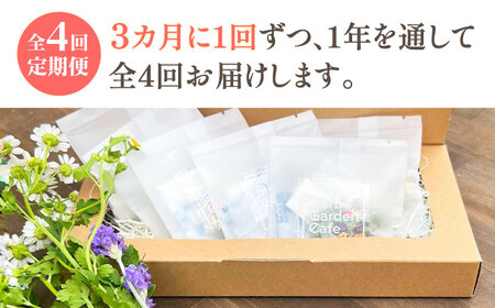【全4回定期便】壱岐島の四季折々の恵み「旬摘みフラワーティー」アソート6パック《壱岐市》【Island Kiss Innocent】[JGJ004]
