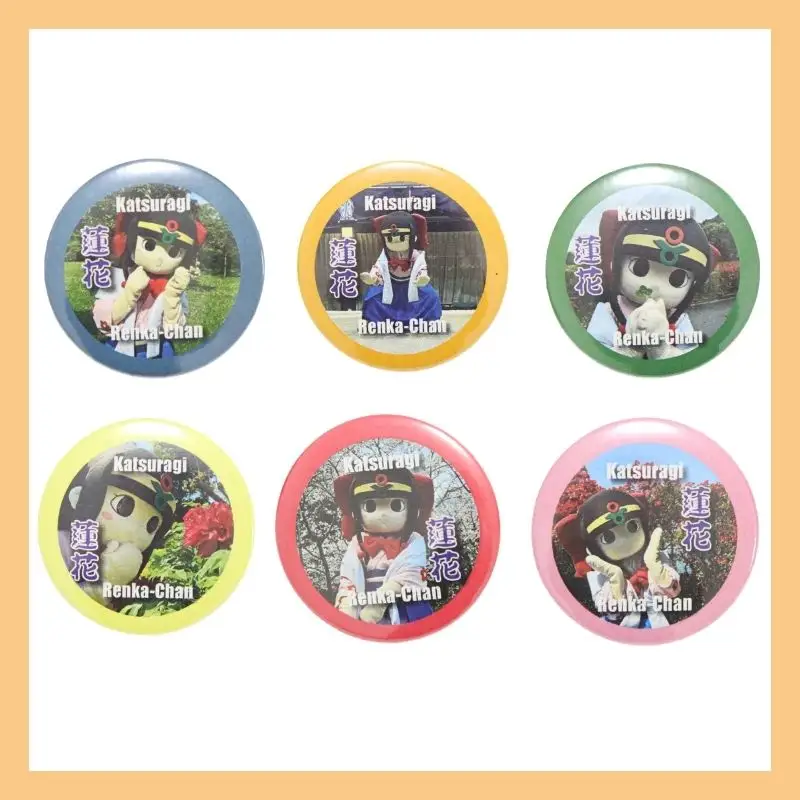 蓮花ちゃん 缶バッジセットC（12個入） ／ ゆるキャラ ご当地キャラ グッズ マスコット コレクション 奈良県 葛城市【kckk004】
