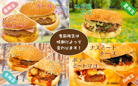 ハンバーガー 季節商品 （季節商品①×6個・季節商品②×6個）
