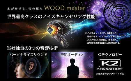 【サンバーストブラウン】Victor ワイヤレスイヤホン HA-FW5000T 木の振動板 WOODシリーズ AJZ0015VC01