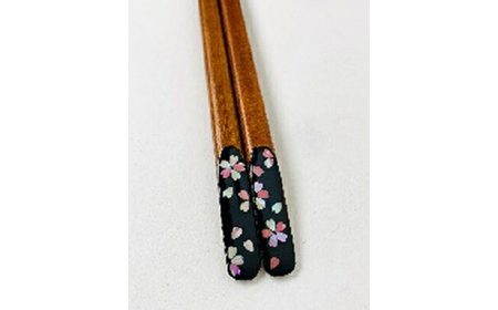 螺鈿細工 箸 SAKURA 工芸品 民芸品 伝統技術  FAD-0209