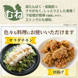 No.1358-A 鹿児島県産若鶏むね肉(計約2kg・500g×4P) 国産 九州産 鹿児島県産 鶏肉 若鶏 とり肉 むね肉 ムネ肉 小分け 肉 冷凍 おかず お弁当 おつまみ 唐揚げ チキン南蛮 サラダチキン 【南九フーズ】