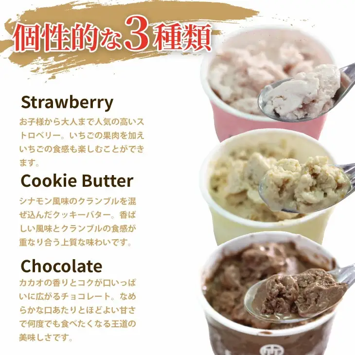 Earth Sweets カップアイス 3種24個セット アイス B190-024