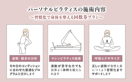 ピラティス回数券 50分×5回分  | ピラティス パーソナルピラティス ピラティススタジオReha fit上尾店 渡邉里奈 上尾店 体験 チケット 埼玉県 上尾市
