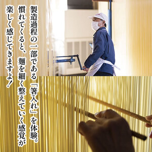 半田そうめん 工場見学 大人3名様 チケット 