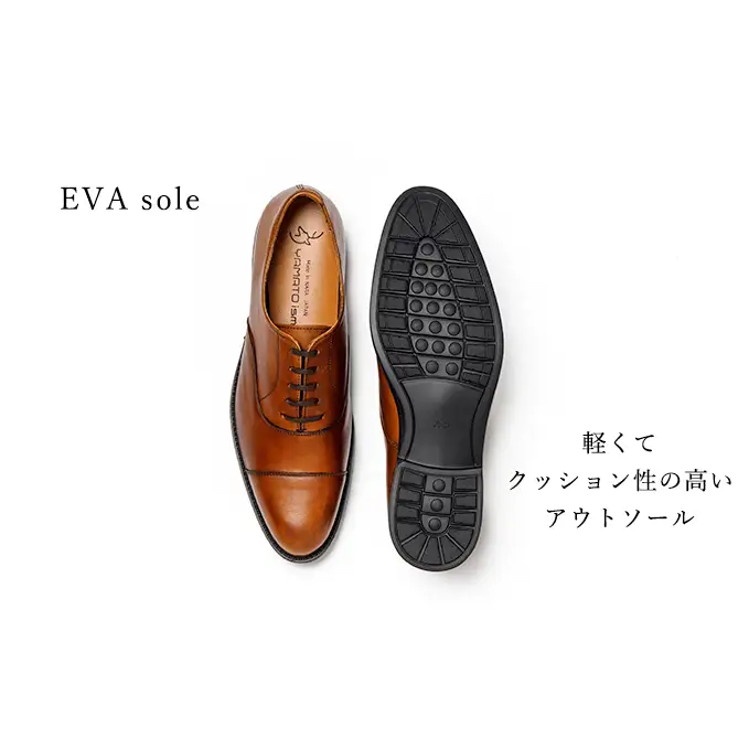 YAMATOism ヤマトイズム 牛革ビジネスシューズ 紳士靴 YAP1000（ライトブラウン）【ファッション・靴・シューズ・革製品・革靴】 メンズ 男性 履き心地 日本製 イタリアンレザー 柔らか 手触り 上品 光沢 耐久性 3E 25.5cm