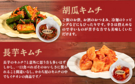 【 定期便 6回 】定番 キムチ 6種 詰め合わせセット 中辛 キムチ 食べ比べ 冷蔵 かわち屋