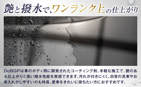撥水 車体 ボディ 専用 コーティング剤 DoBGP 1本 30ml 株式会社筒丸《30日以内に出荷予定(土日祝除く)》福岡県 鞍手郡 鞍手町 はっすい 艶 ボディ専用 撥水コーティング剤 カー用品 液タイプ 車両ガラス 撥水剤