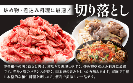 博多和牛 切り落とし 600g 地域商社ふるさぽ《90日以内に出荷予定(土日祝除く)》福岡県 小竹町 博多 和牛 牛肉 肉 切り落とし