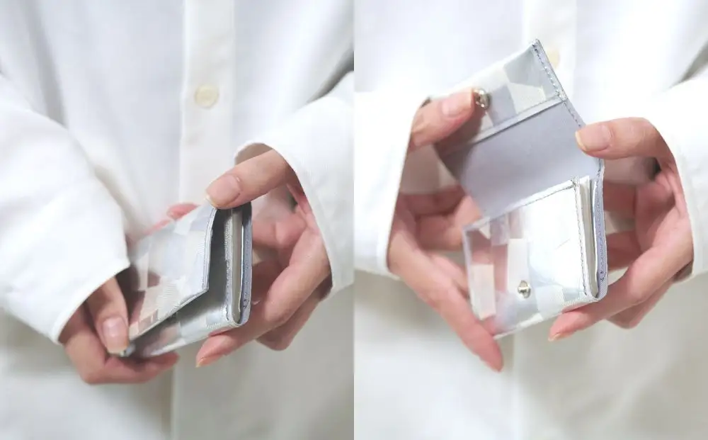 【KENTO HASHIGUCHI×京都西陣織】銀引箔 30枚カードケース(マチあり)｜京都 カードケース 工芸品 人気 ブランド