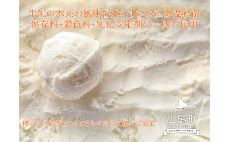 放牧牛のしぼりたてミルクアイス広尾12個セット（ミルク＆十勝の塩）(AB0011)