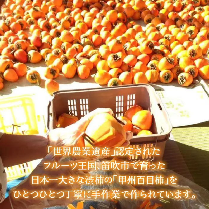 【2026年発送★先行予約】厳選！ 山梨県笛吹市産 枯露柿　1号箱　約1kg　（12個～16個） 156-010-26y