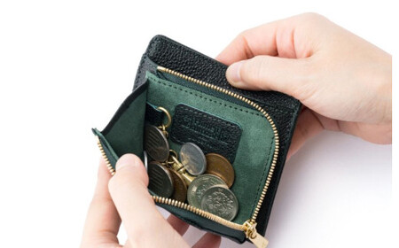 【藤巻百貨店】BAGGY PORT 黒桟革ミニ財布  藤巻限定モデル（ブラック） / 財布 ミニ財布 姫路黒桟革 バギーポート 藤巻百貨店 黒桟革 革の黒ダイヤ 千葉県 東庄町