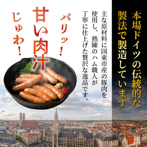 【選べる容量】＼本場ドイツ伝統製法／パリッと食べ放題！大分県産豚の絶品あらびきウインナー（450g×6P）_0037N-3