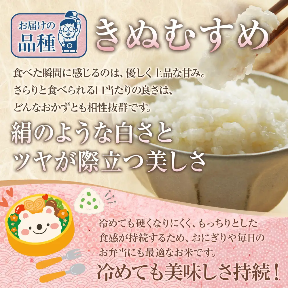 鳥取のお米　きぬむすめ　5kg 精米