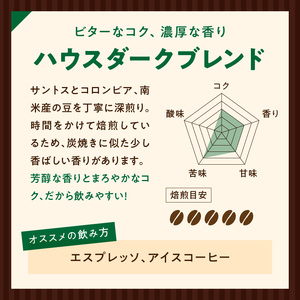 ZD92072_自家焙煎ハウスダークブレンドコーヒー300g