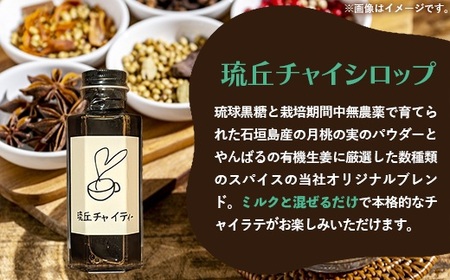 琉丘チャイティー ＆ チャイシロップ ギフトセット - マサラチャイ スパイス 本格的 こだわり お手軽 簡単 人気 おすすめ 贈り物 プレゼント 贈答用 無添加 黒糖 自然の恵み 優しい 味わい 沖縄県 八重瀬町