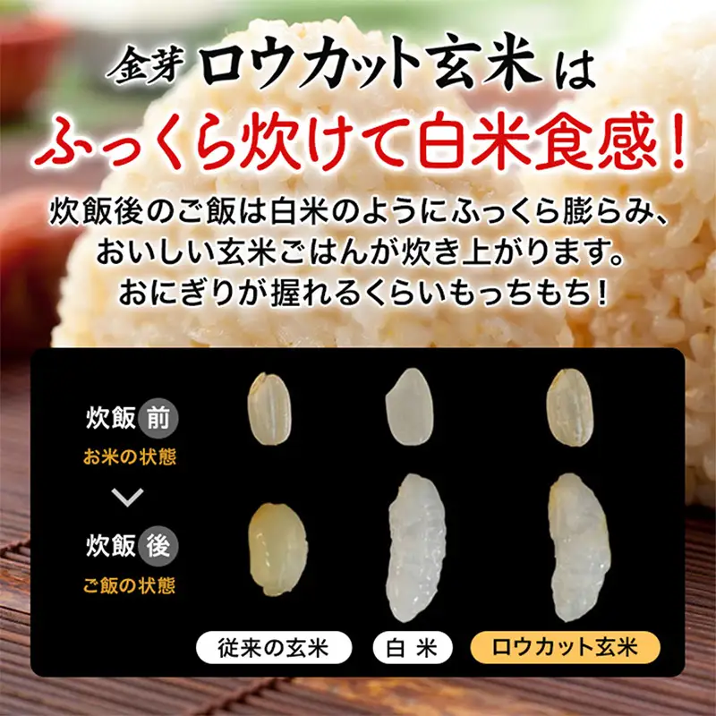 金芽ロウカット玄米 島根県産 きぬむすめ 2kg （2kg×1袋）≪ 栽培期間中 農薬・化学肥料不使用 ≫【令和7年産 ロウカット 玄米 時短 食物繊維 無洗米 金芽米 小分け 新生活応援 お試し 食べやすい 安来市 東洋ライス 】【10-SS-78】