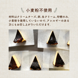 【母の日ギフト】 濃厚とろけるバスクチーズケーキ 小麦粉不使用 ≪5月10日お届け≫ J02004-H