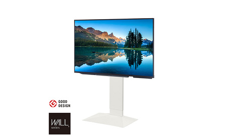 WALL インテリアテレビスタンド V3 SW ロータイプ テレビスタンド 80インチ対応 壁寄せ 首振り機能 薄型 高さ調整 省スペース 安心 グッドデザイン賞受賞 東京都 大田区 ブラック