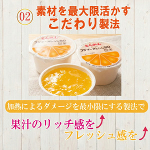 ゼリー オレンジ 24個  入り プデナー ゼリー フルーツ とくれん フルーツゼリー 給食 