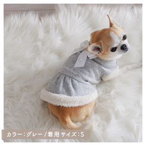 裏起毛ファー使いワンピース 【ココアトワ(cocoAtoi)】 Ｓ