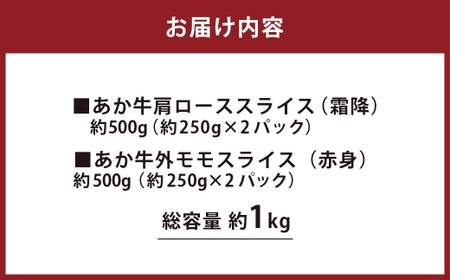 熊本県産和牛 「 あか牛 」 切り落とし 約1kg （ 霜降と赤身のお試しセット ） 牛肉 お肉 ニク 肉 にく 牛 国産牛 国産 熊本県産 あか牛 熊本和牛あか牛
