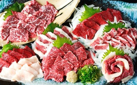 馬刺し 5種 盛り合わせセット 5人前 約250g 熊本直送 たれ 生姜付き