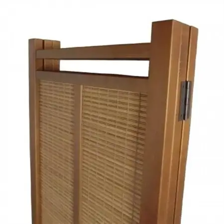 土肥家具工芸の衝立 木簾折畳み150タイプ ライトブラウンxライトブラウン インテリア家具【1707603】