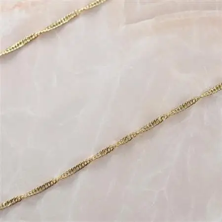 【MITURE】【ジュエリー】K18 screw/スクリュー 1.5mmネックレス【配送不可地域：離島・沖縄県】【1652431】