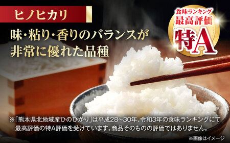 【先行予約】【6回定期便】食べ比べ くまさんの輝き ヒノヒカリ 白米  10kg（5kg×2袋） 山鹿市産【奥村果実園】[ZFK026]