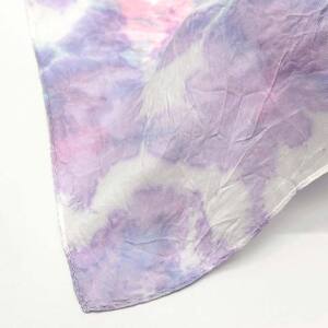 川俣シルク羽二重ストール 紫陽花（パープル）  FAF-0073