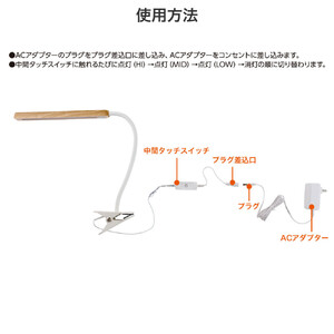 ＬＥＤクリップライト　スティックＷＤ　SPOT-LL301N(WD)