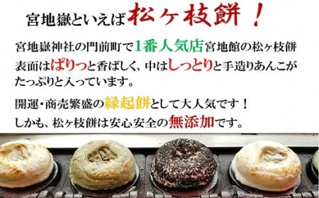 宮地館特製★松ヶ枝餅（白・よもぎ）　１０個入×２箱[G4018]
