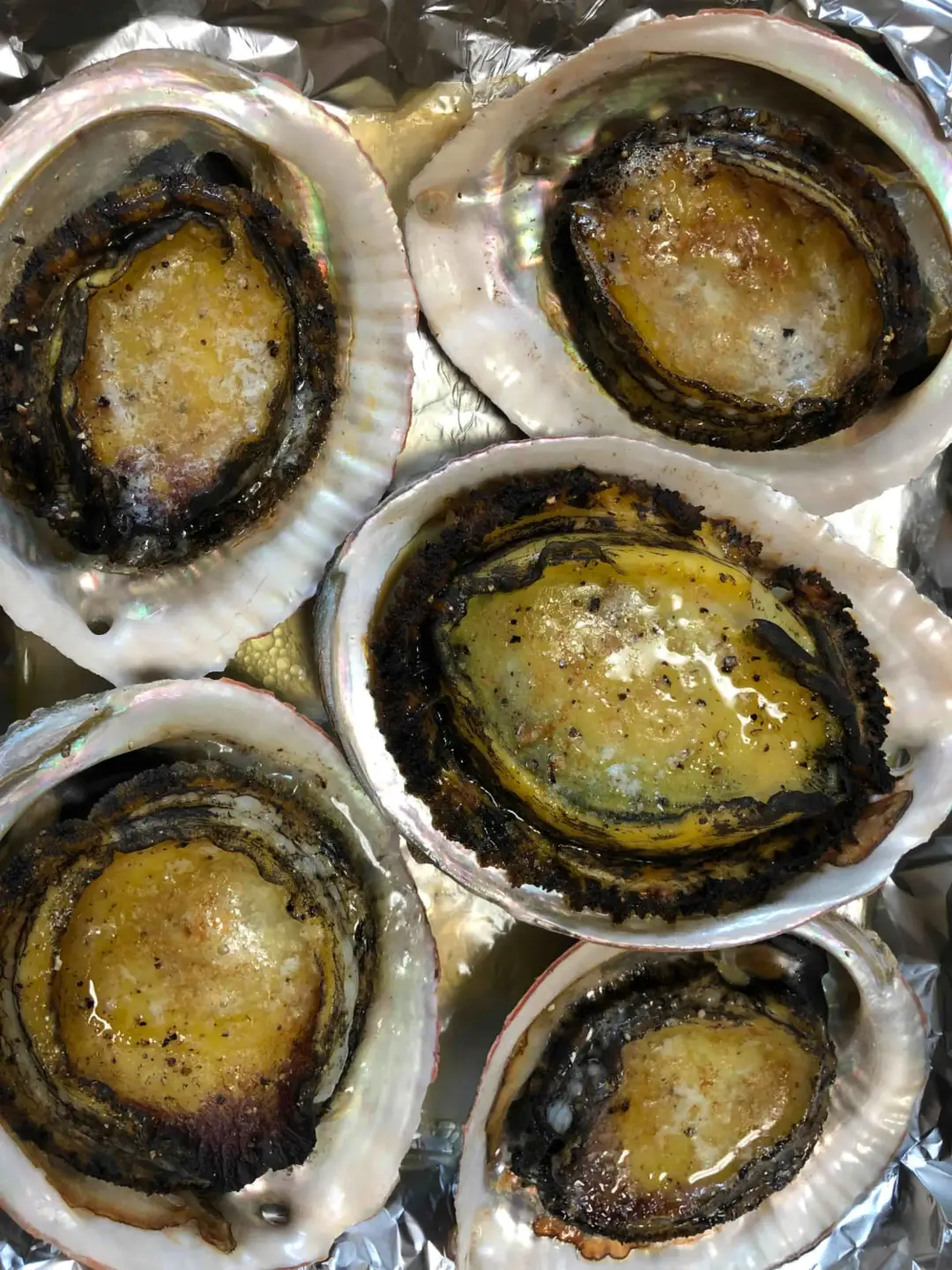 竹中水産の天然小アワビ、殻付きのままでバター焼き500g前後(4～8個目安)【D22-246】【配送不可地域：離島・北海道・沖縄県】【1073903】 YWTM064