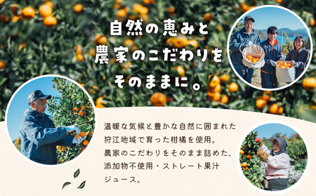 ＜農家めぐり 狩江柑橘ジュース 6選（多品種）＞ 多品種 アソート 愛媛県産 飲料 ジュース 国産 みかん 蜜柑 ミカン ストレートジュース 果汁 セット 飲み比べ 詰合せ 6本 企業組合かりエンジョイ 愛媛県 西予市 【常温】『4月中旬以降順次出荷予定』 AKK0002