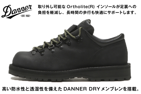 DANNER 紳士靴 マウントリッヂ ロー BLACK【25.0cm】 [STUMPTOWN渋谷店 石川県 志賀町 sk17jkf70292-2]