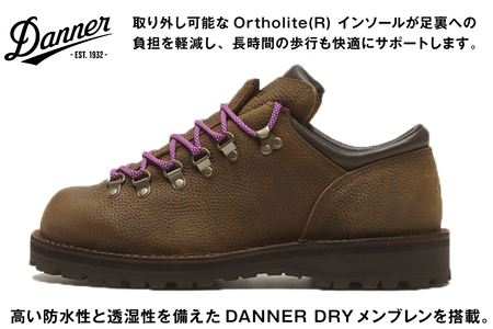 DANNER 紳士靴 マウントリッヂ ロー BROWN ブラウン【26.5cm】 [STUMPTOWN渋谷店 石川県 志賀町 sk17jkf70291-5]