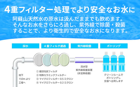 【定期便12ヶ月】熊本のおいしいお水 阿蘇山天然水 330ml×48本（2ケース）（共通返礼品・御船町） - 飲料水 ミネラルウォーター 軟水 防災 備蓄 ローリングストック【価格改定】