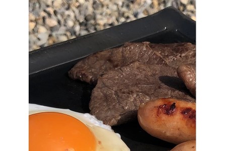 バーベキュー用 極厚鉄板 グループ用 （約500mm × 380mm）  | カナメ工業 鉄板 キャンプ用品 アウトドア用品 キャンプ アウトドア BBQ