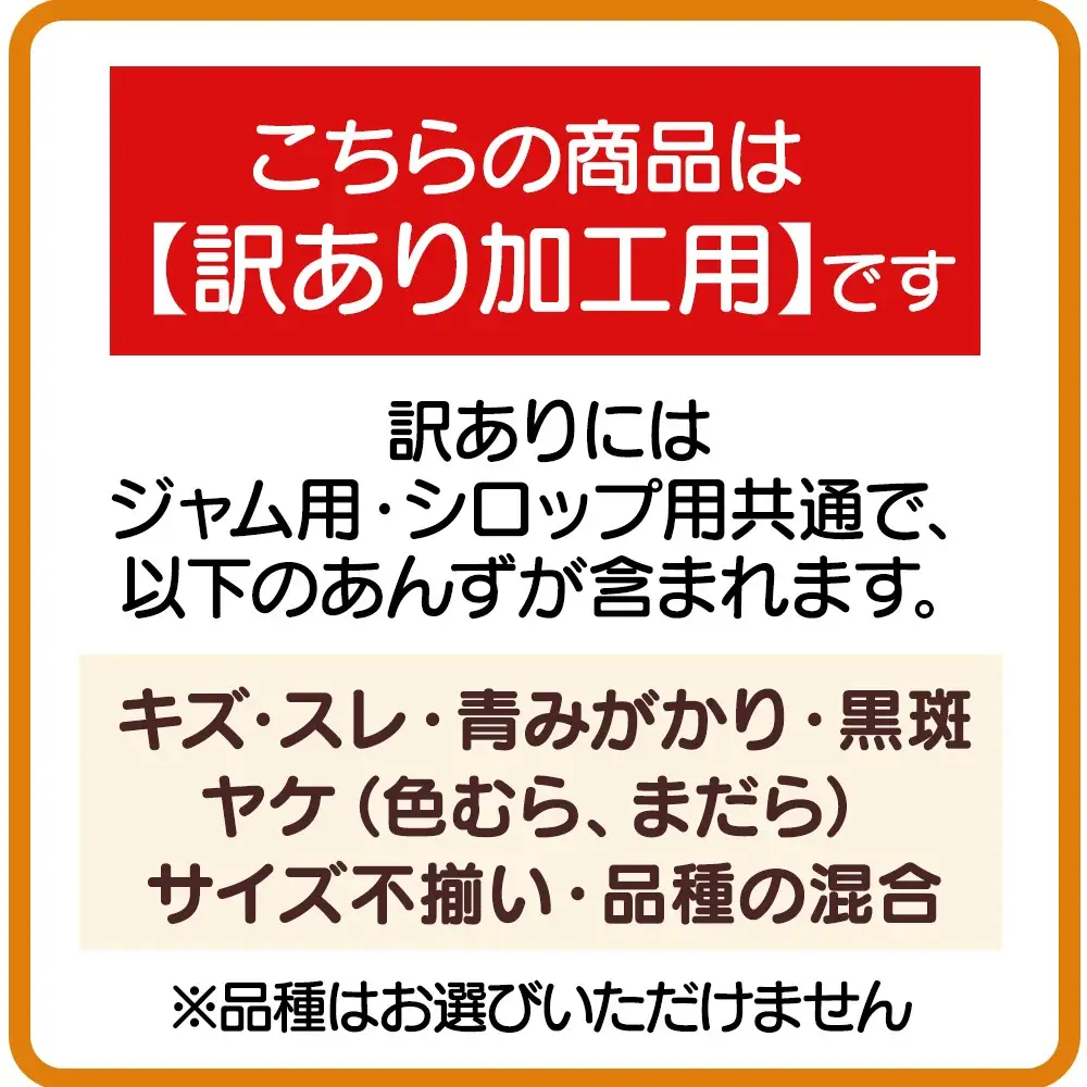 長野県千曲市産 加工用(訳あり)生あんず 1.5kg | あんず