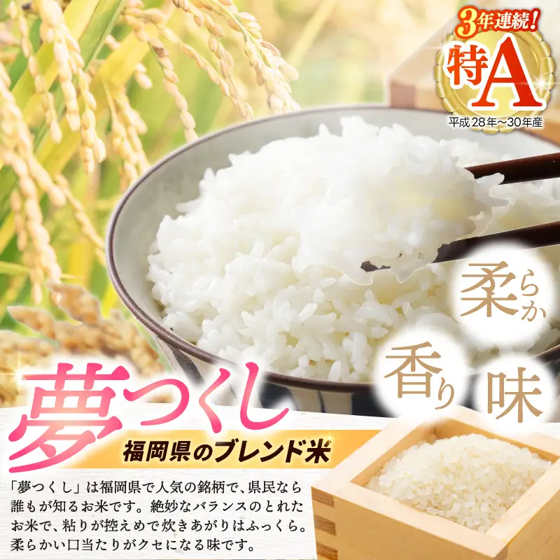 【ふるさと納税】福岡県産 夢つくし プレミアム 精米 2kg×2P（計4kg） 配送日時指定不可 2週間～2ヶ月に発送 [a0833] ※配送不可：離島【返礼品】添田町 ふるさと納税