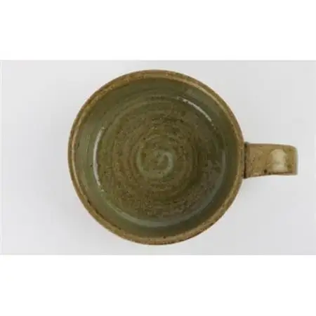 伝統のやちむん　からくさ紋様スープカップ(1個)【仁陶器工房】【1724480】